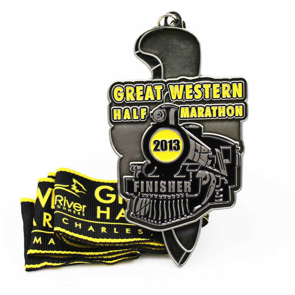 Great Western Half Marathon Custom Running MedalsMedals中山市麦斯顿工艺品有限公司